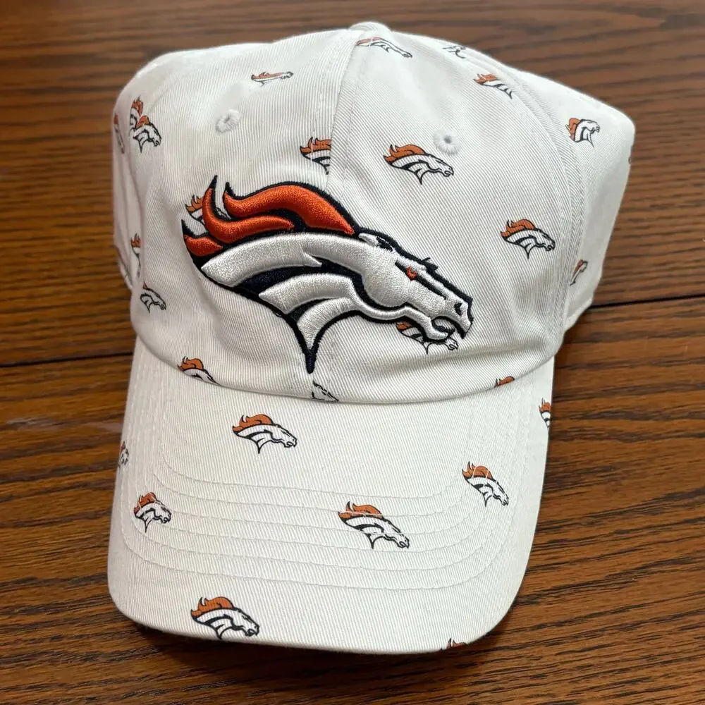 NFL Denver Broncos Women's Football NFL Teams Apparel Logo Adjustable Hat New